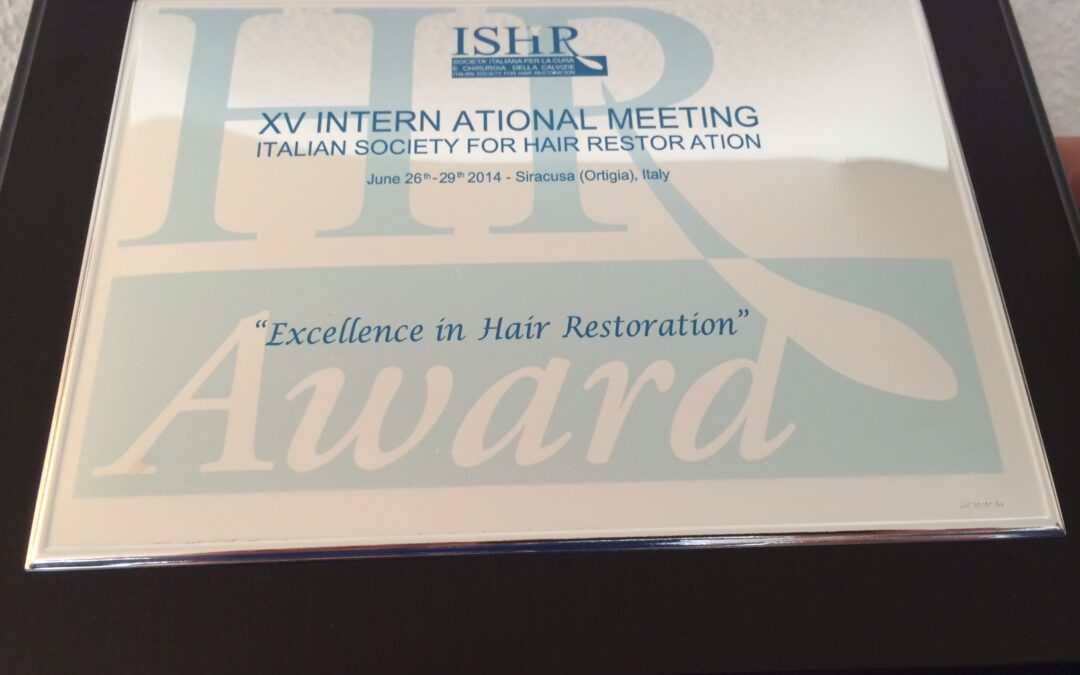 Grosse Ehre: Excellence in Hair Restoration Award 2014